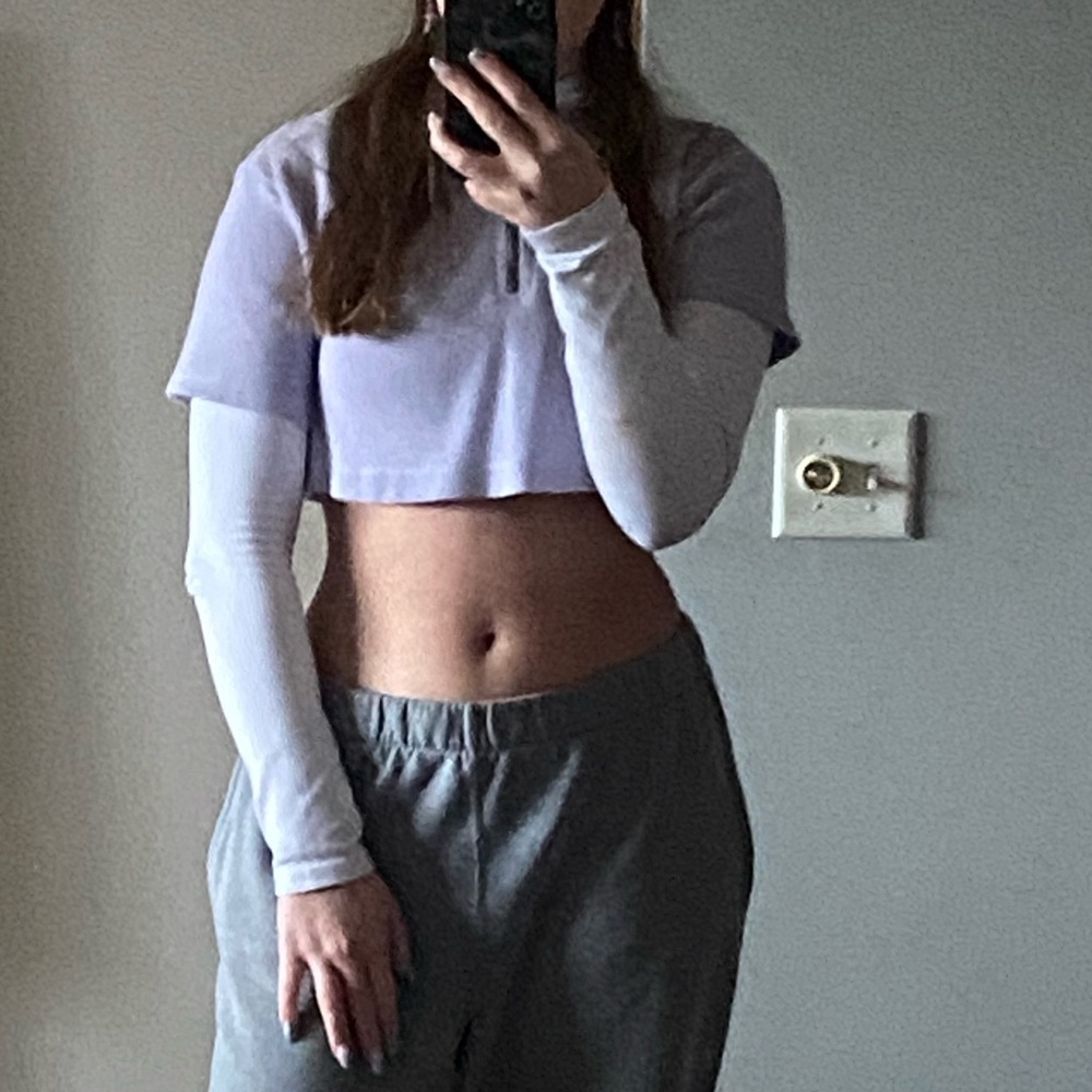 Lilac Zip-Up Top